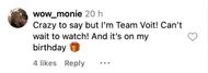 Comments by Fans